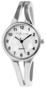 Excellanc Spangenuhr mit Metallarmband, silberfarben – Bild 2
