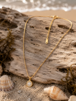 Baltic Glow-  Edelstahlhalskette 18 K vergoldet - Damenhalskette – Bild 8