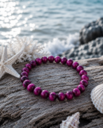 Das Natursteinarmband Beerenflut – Bild 5
