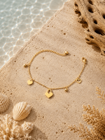 Endless Hearts – Edelstahlarmband 18 K vergoldet - Damenarmband