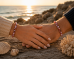 Korallenhimmel - Perlenarmband – Bild 3