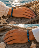 Natursteinarmband Tiefenstrom – Bild 3