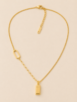 Golden Tide -  Edelstahlhalskette 18 K vergoldet - Damenhalskette – Bild 6