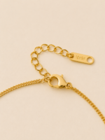 Golden Tide -  Edelstahlhalskette 18 K vergoldet - Damenhalskette – Bild 7