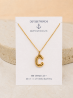 Buchstabenkette C Gold – 18K vergoldete Halskette mit Initiale