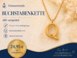 Buchstabenkette Q Gold – 18K vergoldete Halskette mit Initiale – Bild 2
