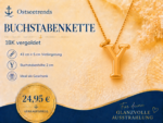 Buchstabenkette Y Gold – 18K vergoldete Halskette mit Initiale – Bild 2