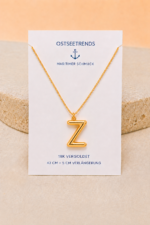 Buchstabenkette Z Gold – 18K vergoldete Halskette mit Initiale