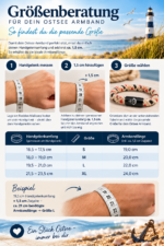 Segelseilarmband Fehmarn Hellblau 8 mm – Magnetverschluss – Bild 5