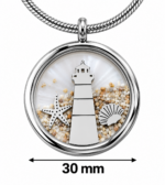 Maritime Leuchtturm Kette aus Edelstahl – Ostsee Anhänger 22 mm & 30 mm – Bild 5