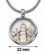 Maritime Leuchtturm Kette aus Edelstahl – Ostsee Anhänger 22 mm & 30 mm – Bild 4