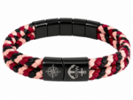Ostsee Armband Unisex Schwarz Bordeaux Rosa – Maritimes Armband – Bild 3