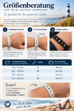 Ostsee Armband Schwarz – Geflochtenes Kunstleder & Edelstahl mit maritimen Motiven – Bild 6